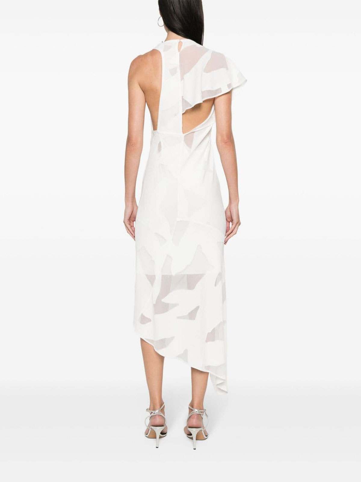 Shop Iro Crepe Dress In White