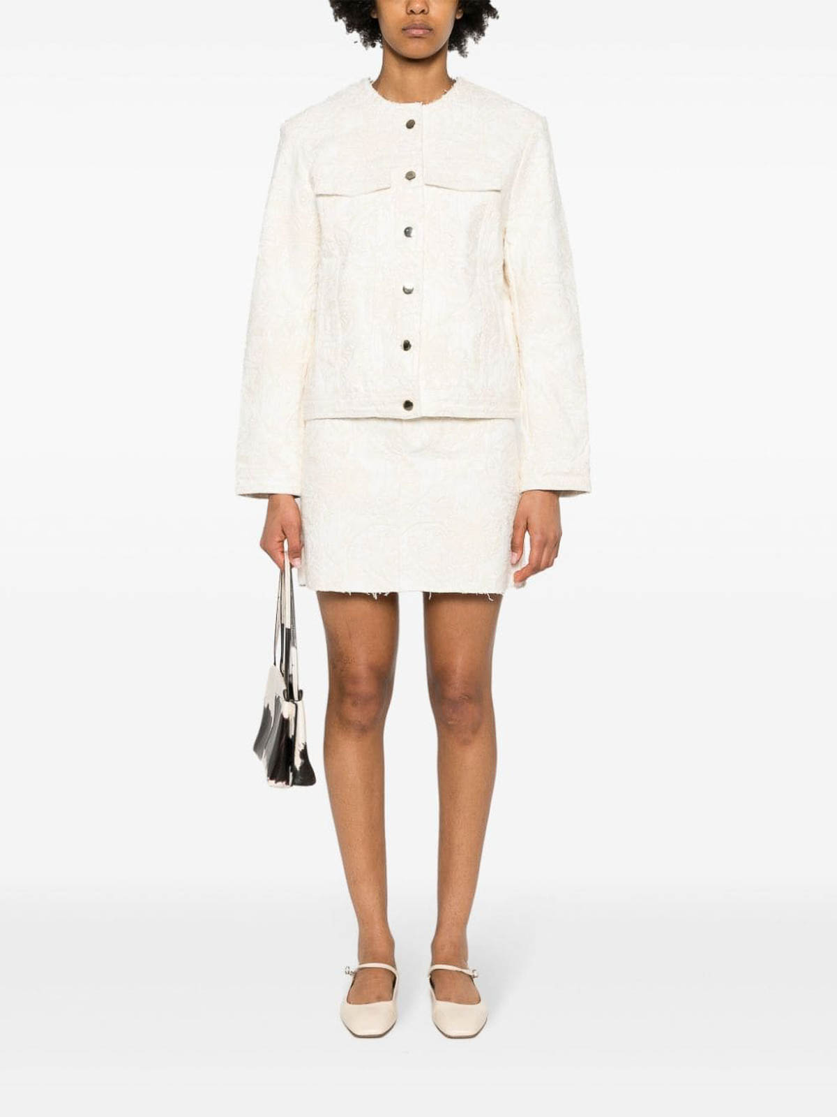 Shop Semicouture Minifalda - Blanco In White