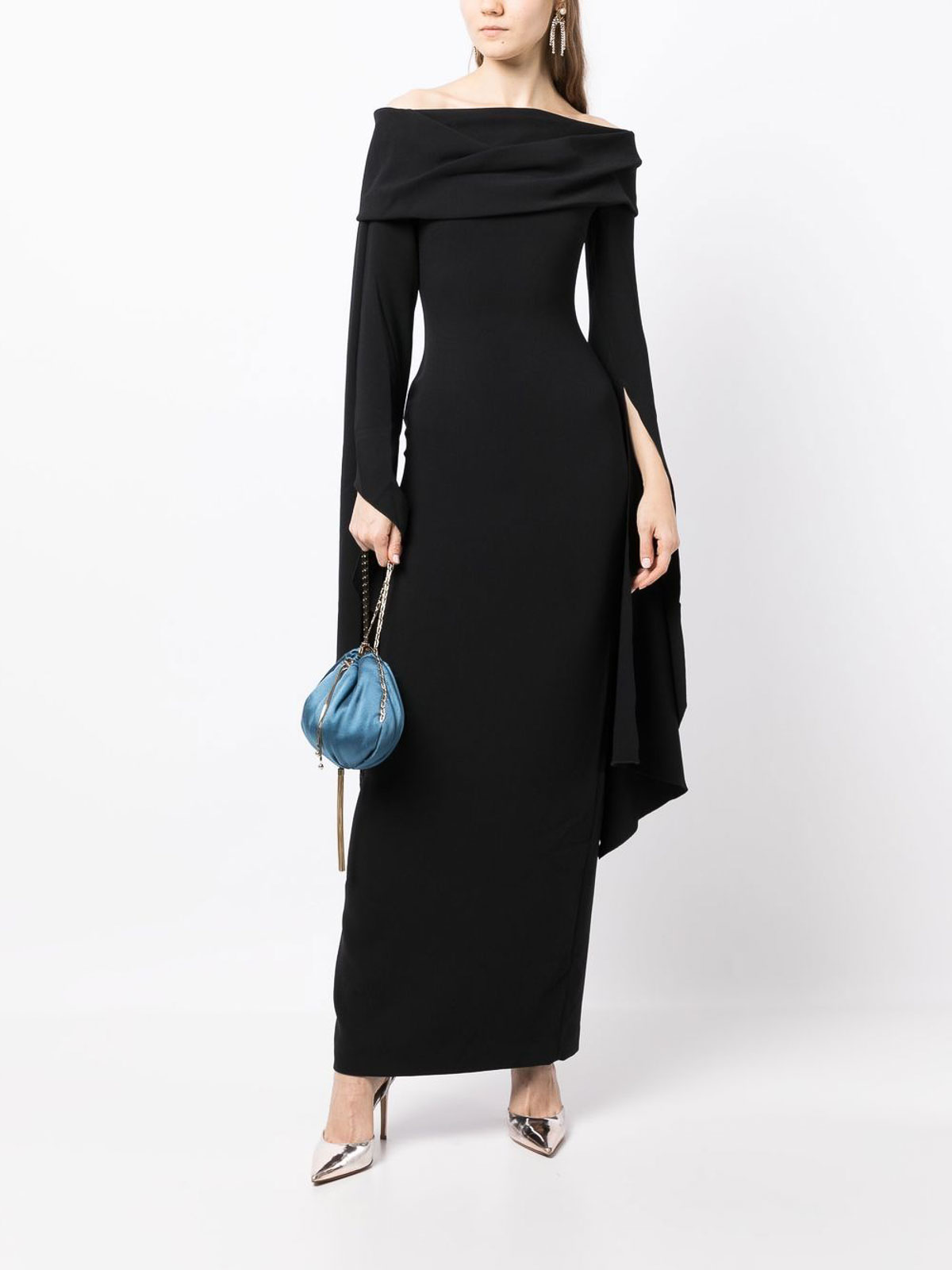 Shop Solace London Arden Maxi Dress In Black