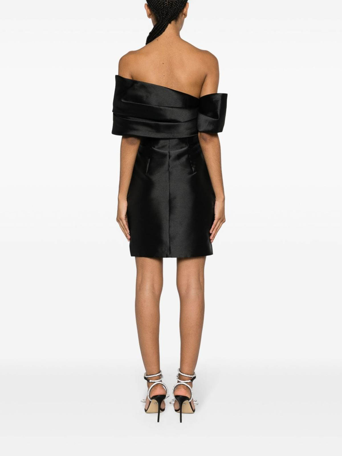 Shop Solace London Edda Mini Dress In Black