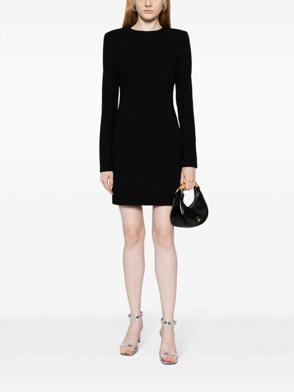 Shop Victoria Beckham Fitted Mini Dress In Black