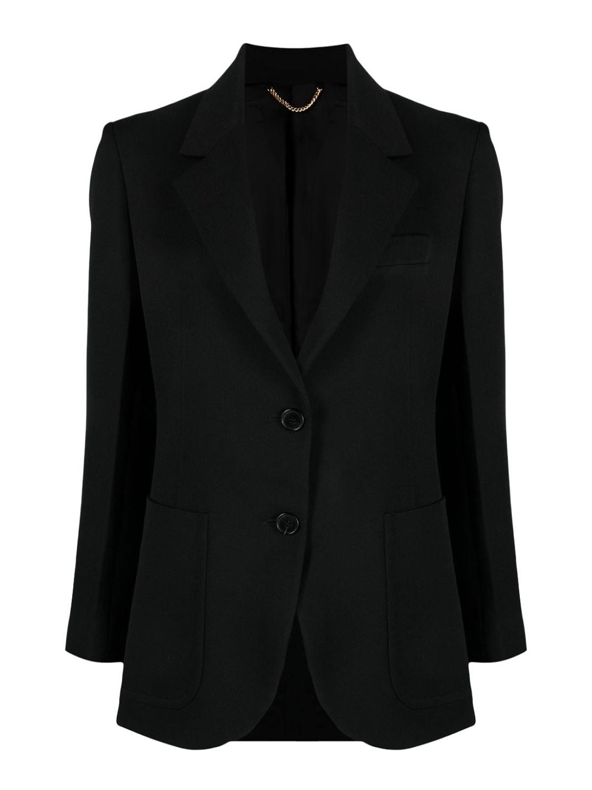 Shop Victoria Beckham Wool Blend Single-breasted Jacket In Black