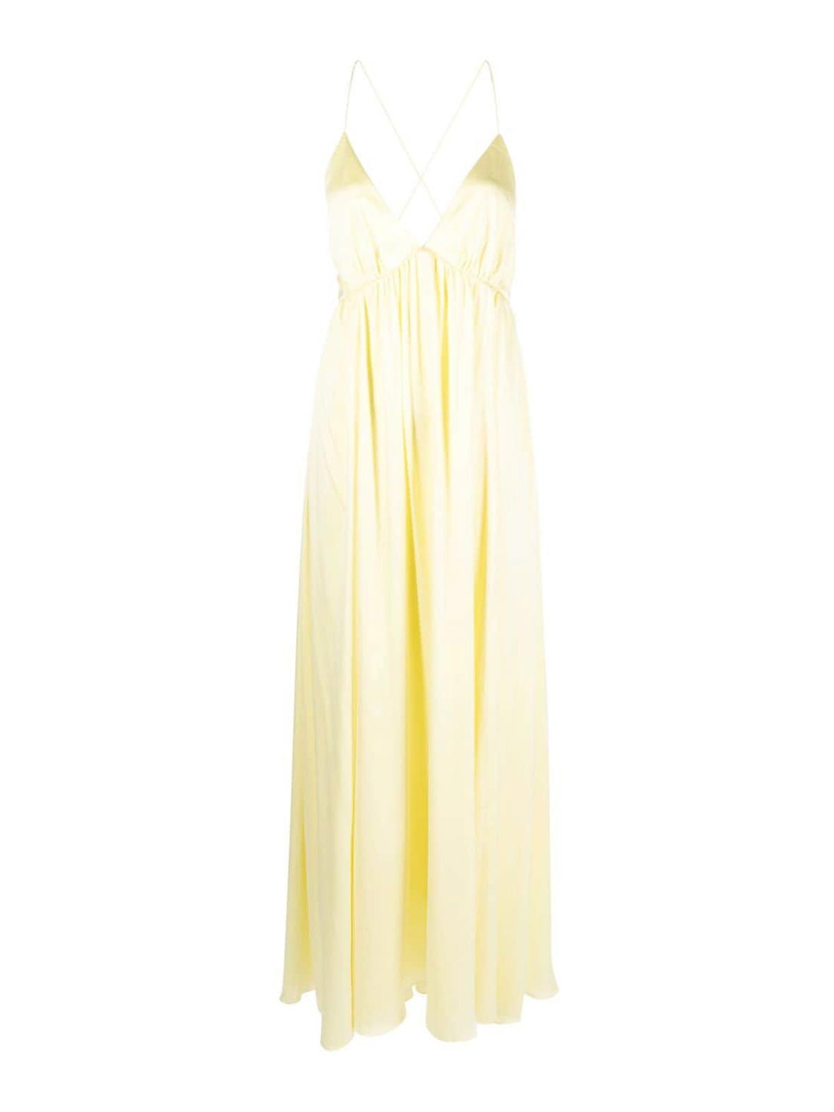 Shop Zimmermann Silk Slip Dress In Yellow