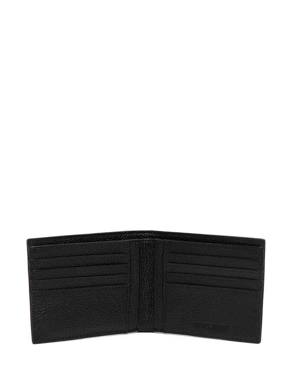 Shop E'clat Leather Wallet In Black