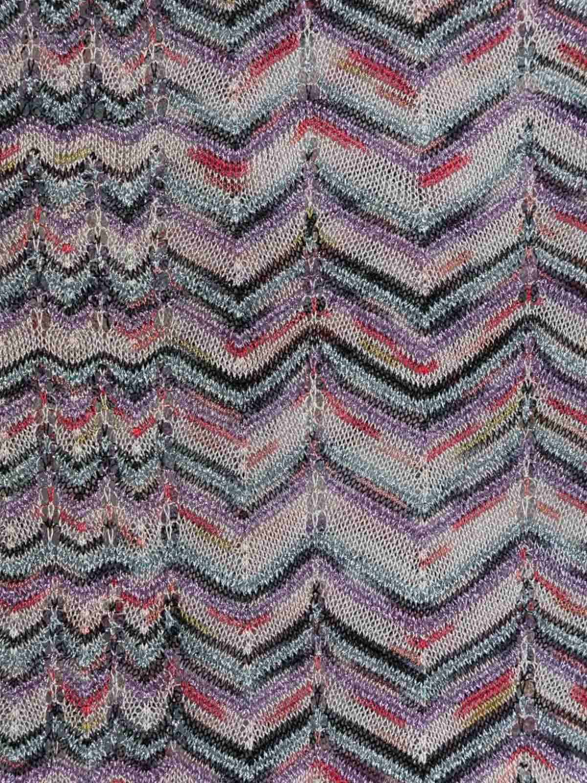 Shop Missoni Zigzag Pattern Scarf In Multicolour