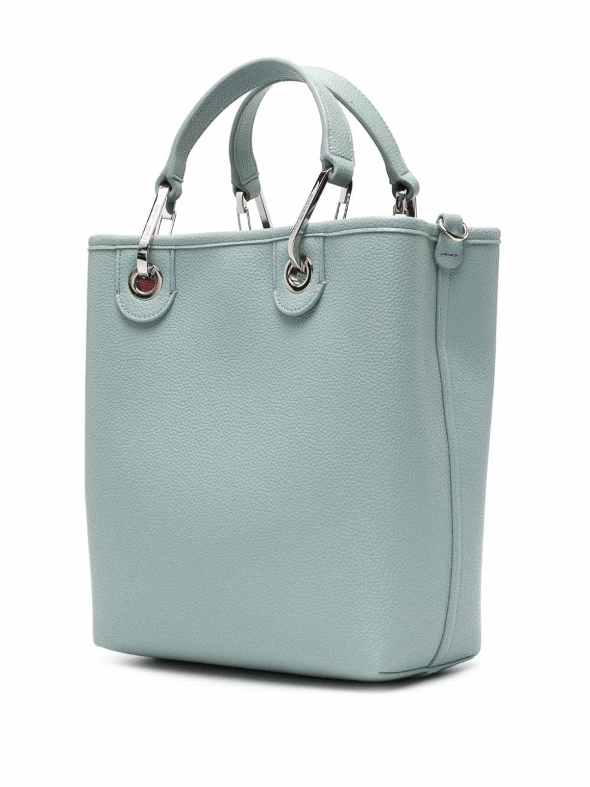 Shop Emporio Armani Shopping Bag In Blue