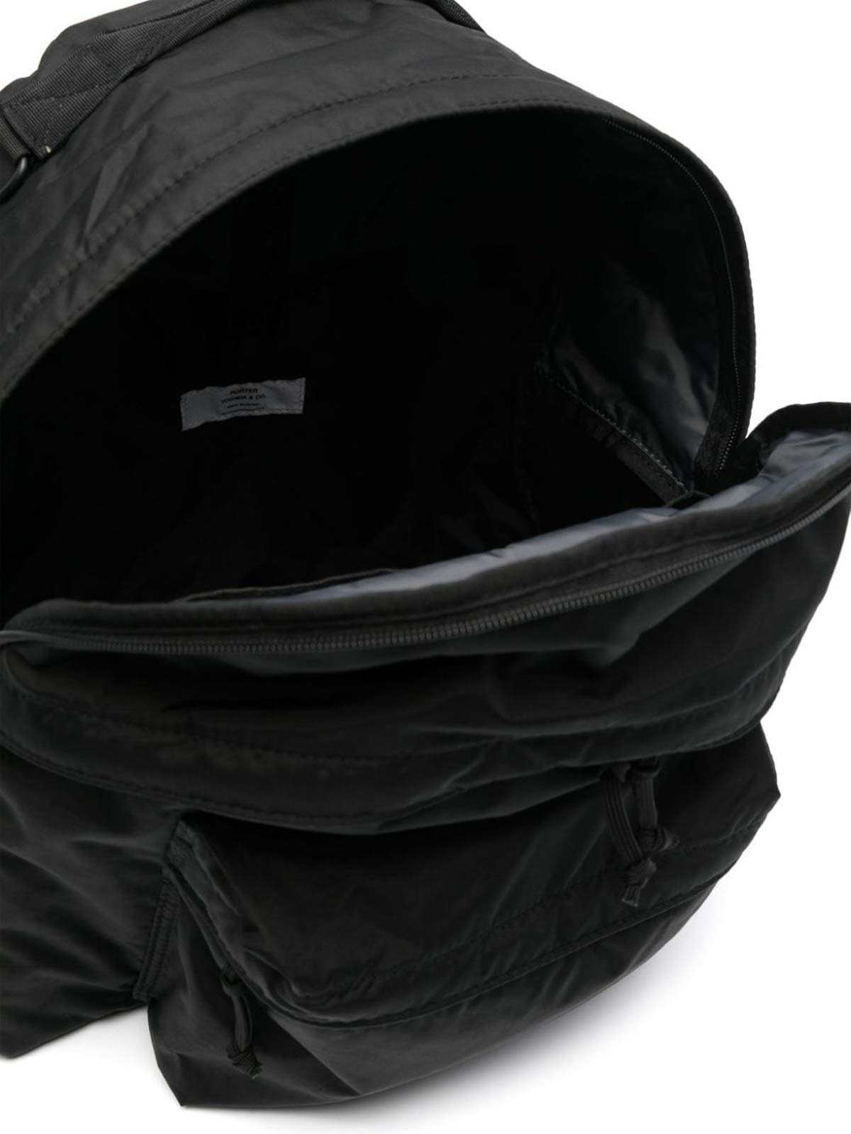 Porter-yoshida & Co Logo-patch Padded Backpack In Black
