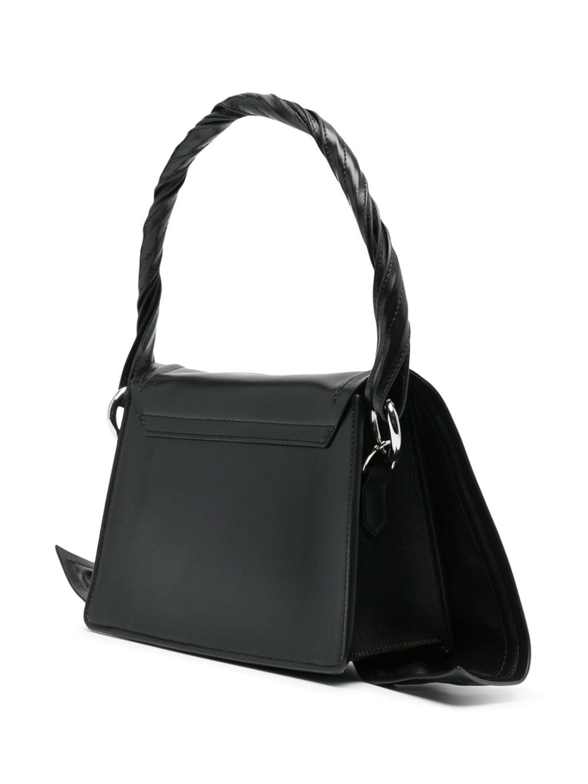 Shop Y/project Wire Leather Handbag In Black