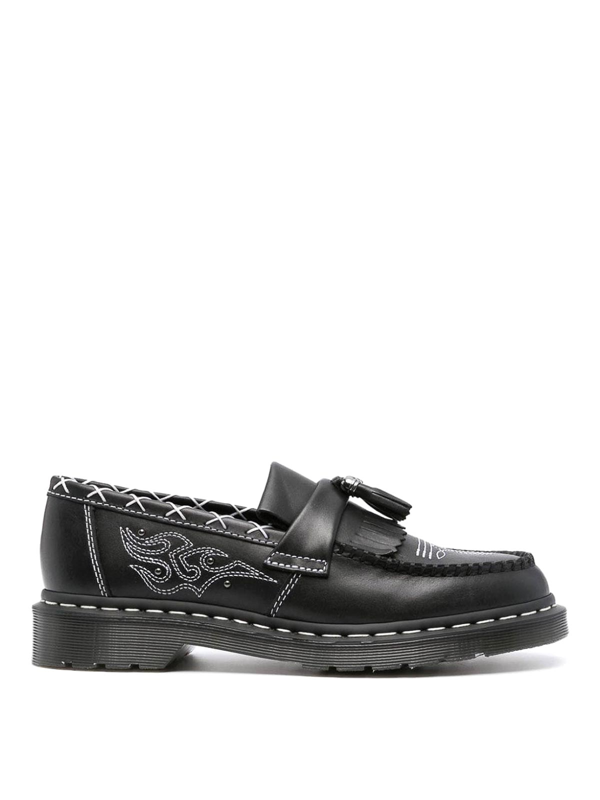 Shop Dr. Martens' Adrian Loafers In Black