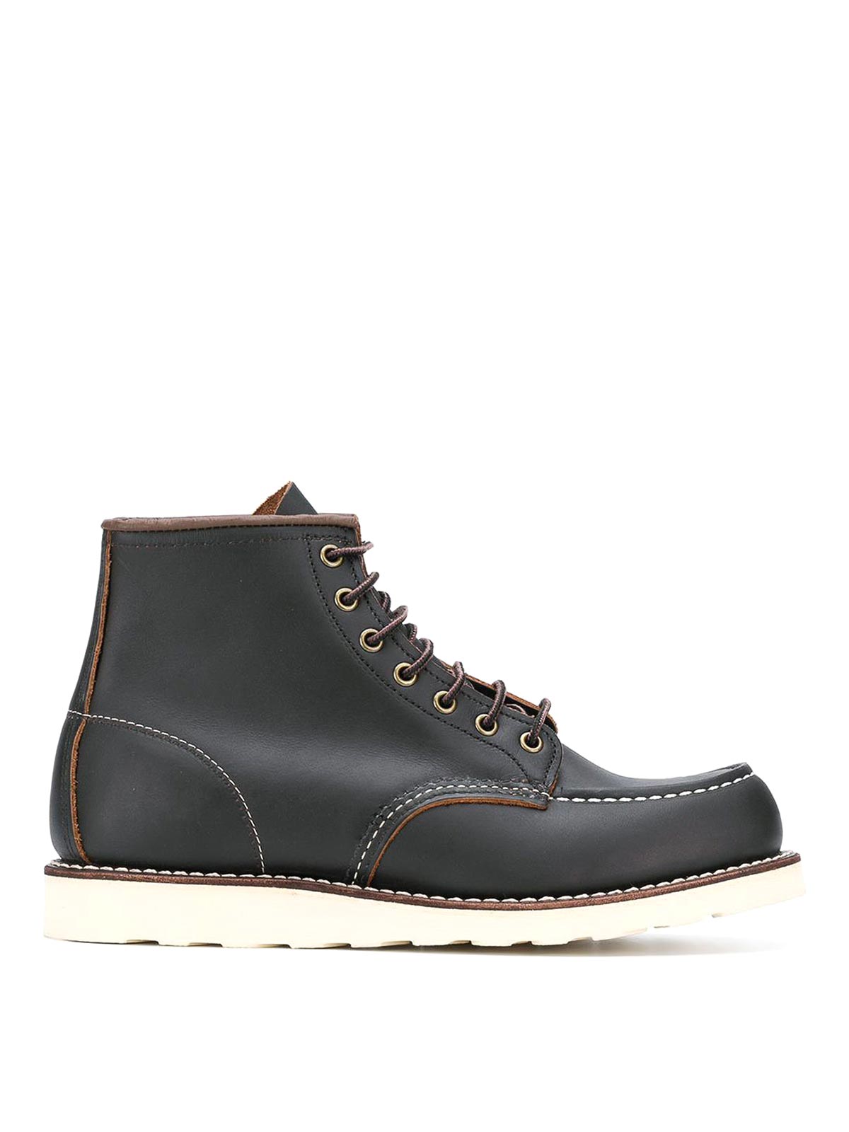 Shop Red Wing Shoes Classic Moc Leather Ankle Boots In Black