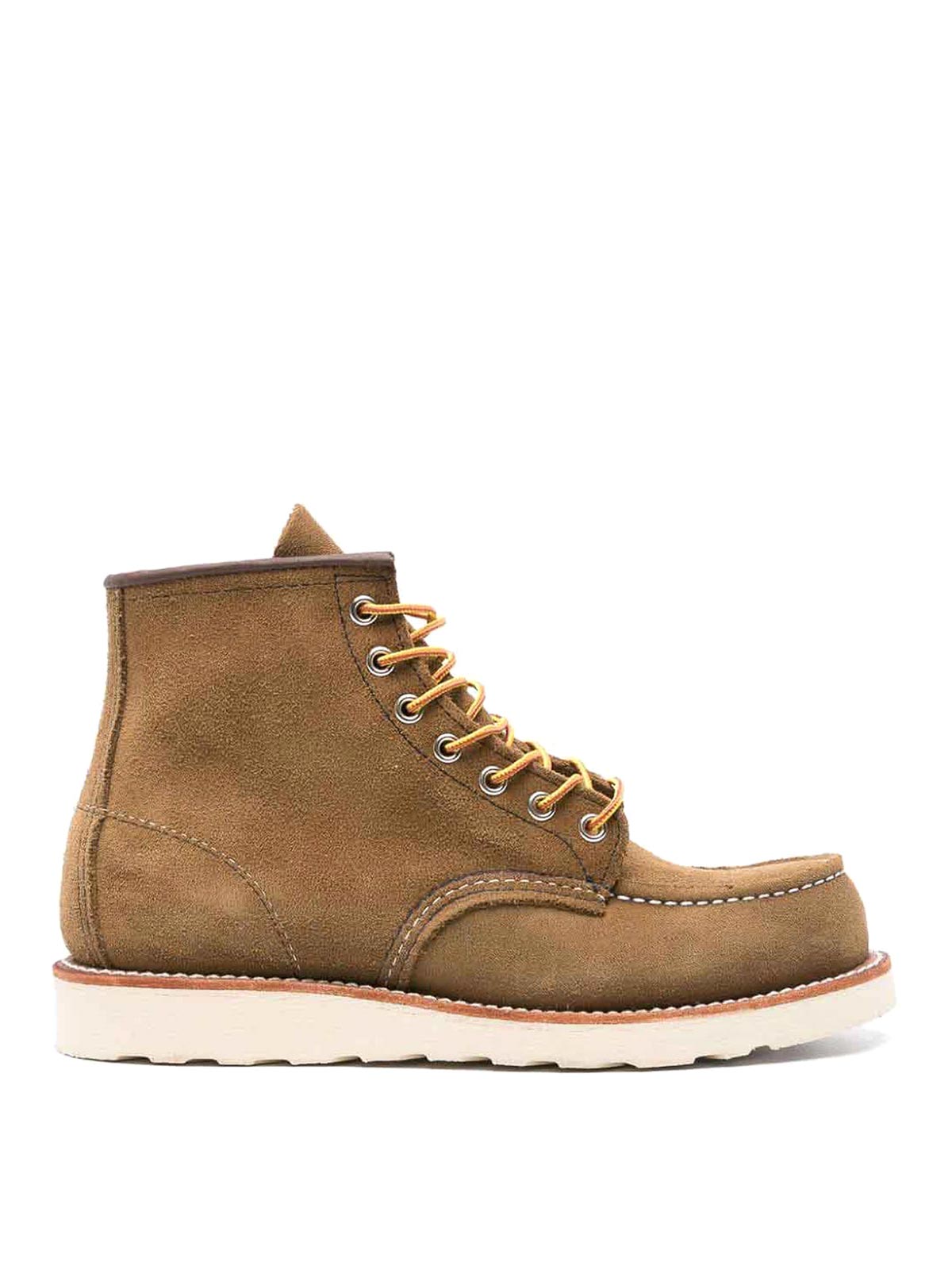 Shop Red Wing Shoes Classic Moc Leather Ankle Boots In Green