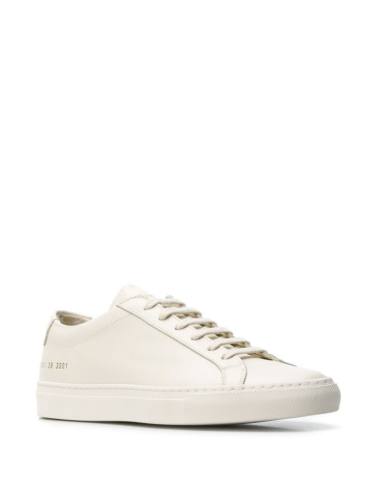Shop Common Projects Original Achilles Low Leather Sneakers In White