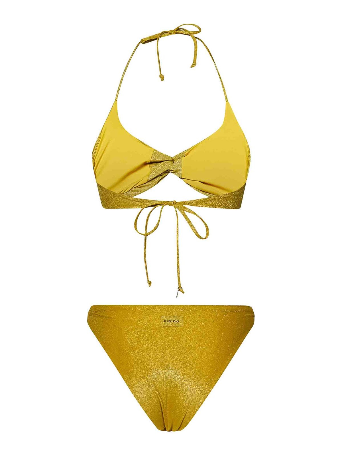 Shop Fisico Bikini - Amarillo In Yellow