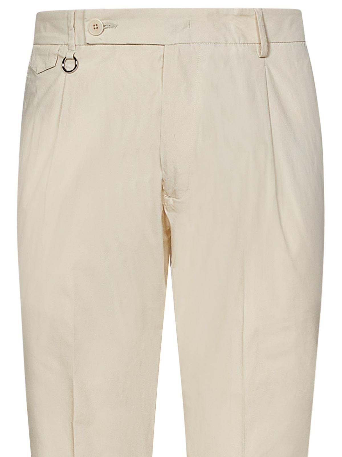 Shop Golden Craft Cream-colored Chino Trousers In Beige