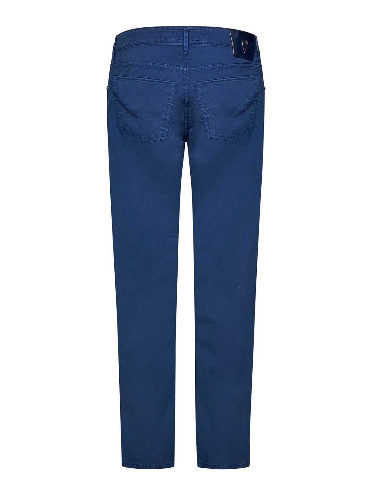 Shop Handpicked Slim Fit Orvieto Trousers In Blue
