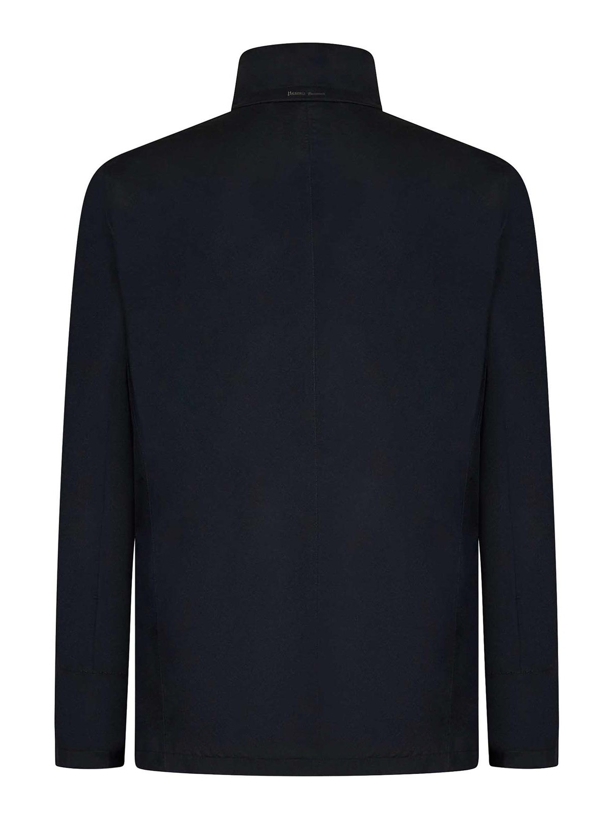 Shop Herno Blazer-style  Laminated Fabric Jacket In Black