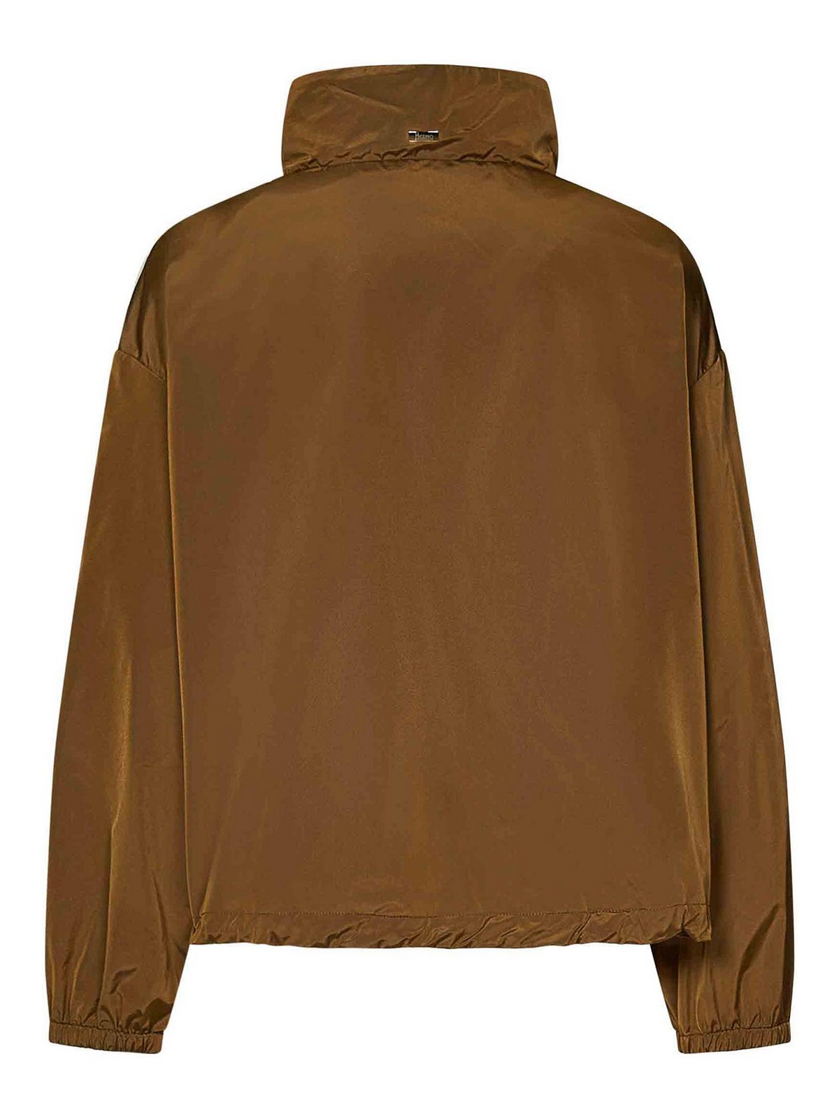 Shop Herno Camel-colored Bomber Jacket In Beige