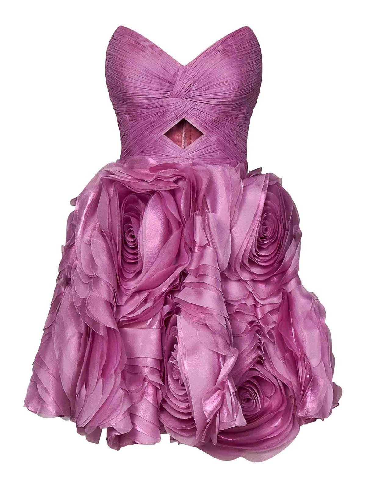 Iris Serban Short Mauve Pleated Chiffon Dress|IRS421BUTERFFYSAMPLE Iris Serban Short Mauve Pleated Chiffon Dress|IRS421BUTERFFYSAMPLE