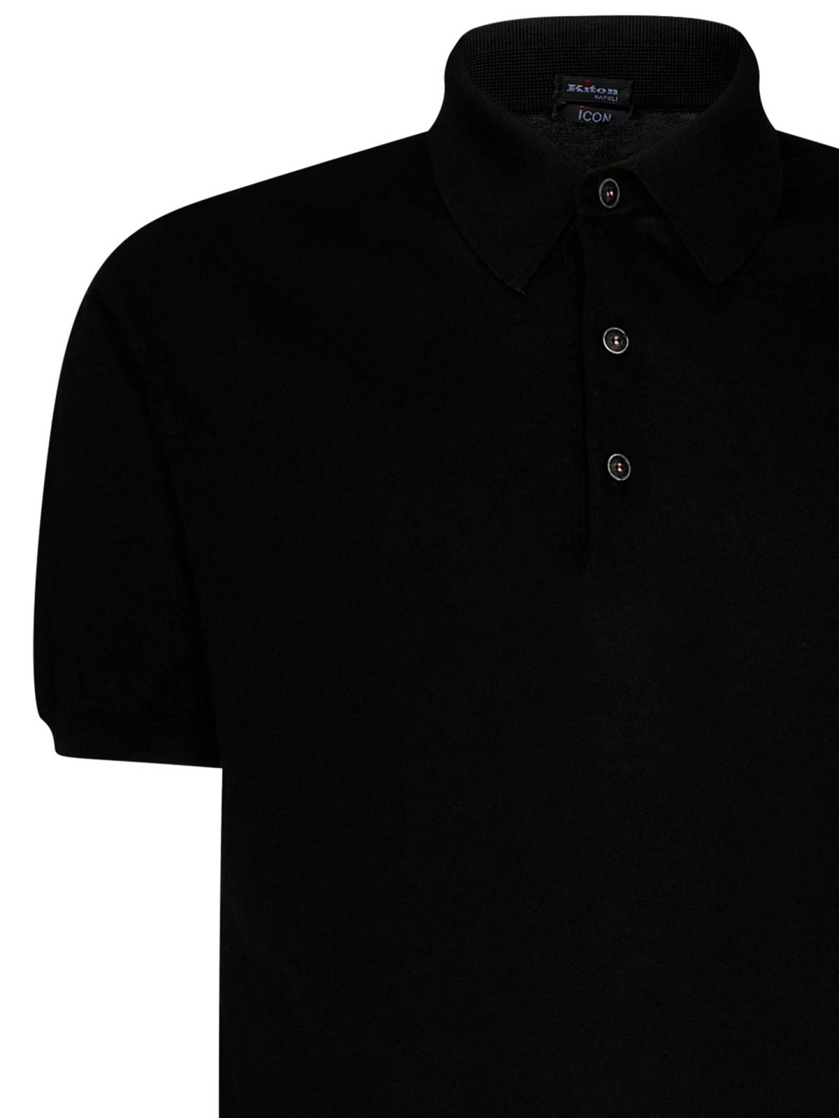Shop Kiton Polo - Negro In Black