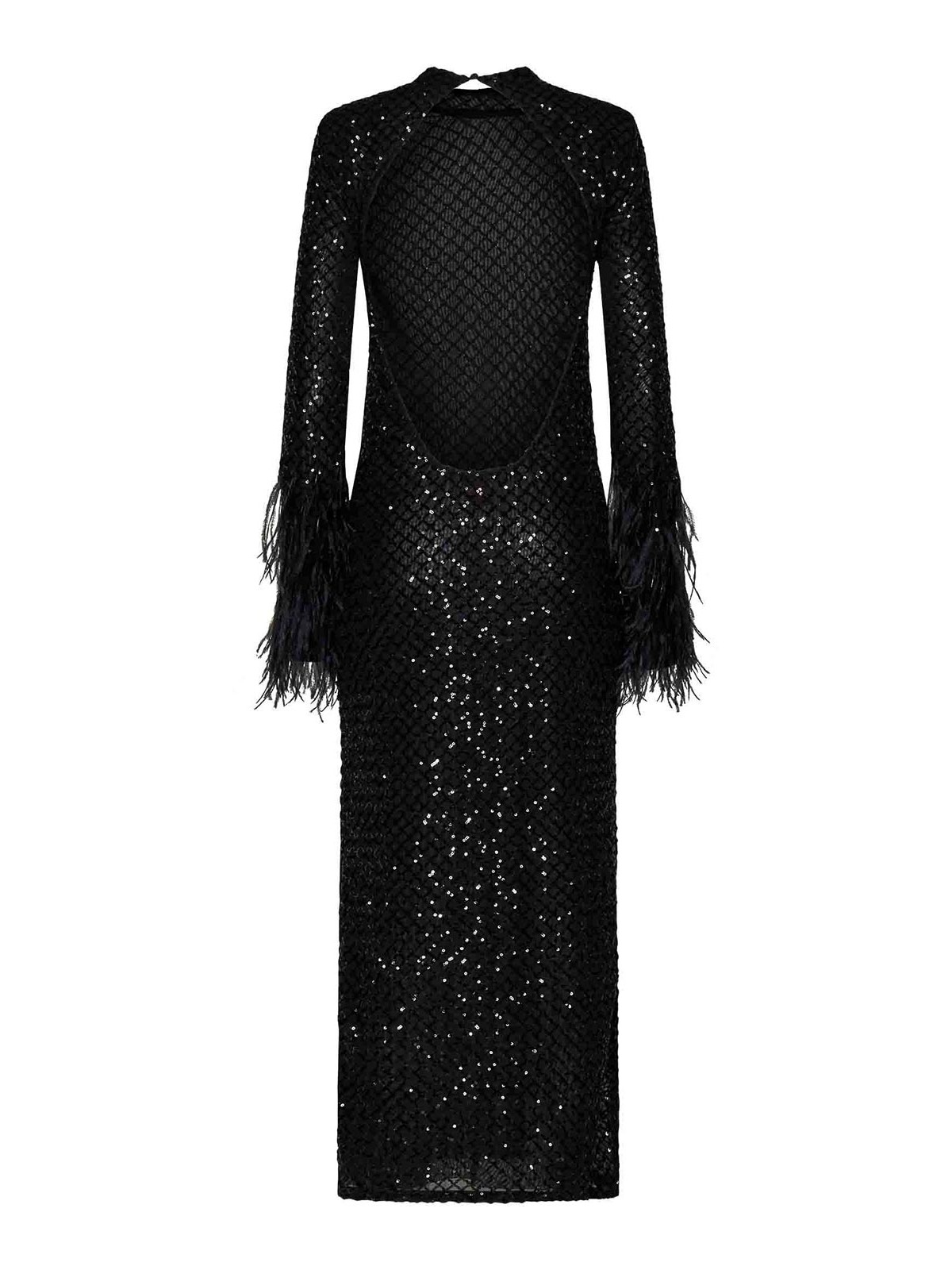 La Semaine Paris Long Black Dress - Black - Women|LSMS24520012 La Semaine Paris Long Black Dress - Black - Women|LSMS24520012