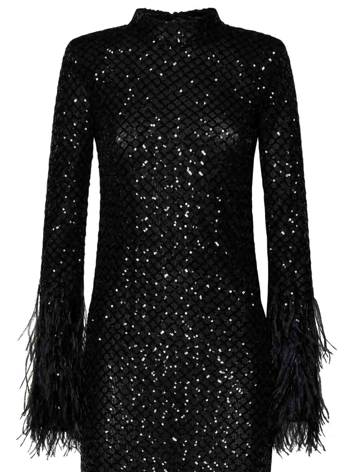 Shop La Semaine Paris Vestido De Noche - Negro In Black