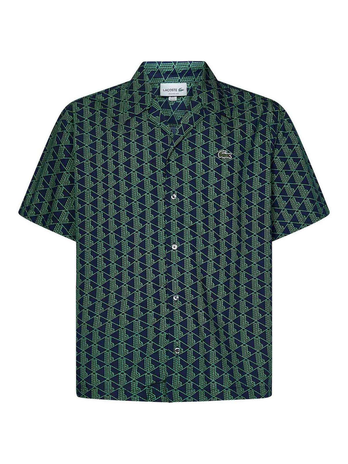 Lacoste Cotton Shirt In Green