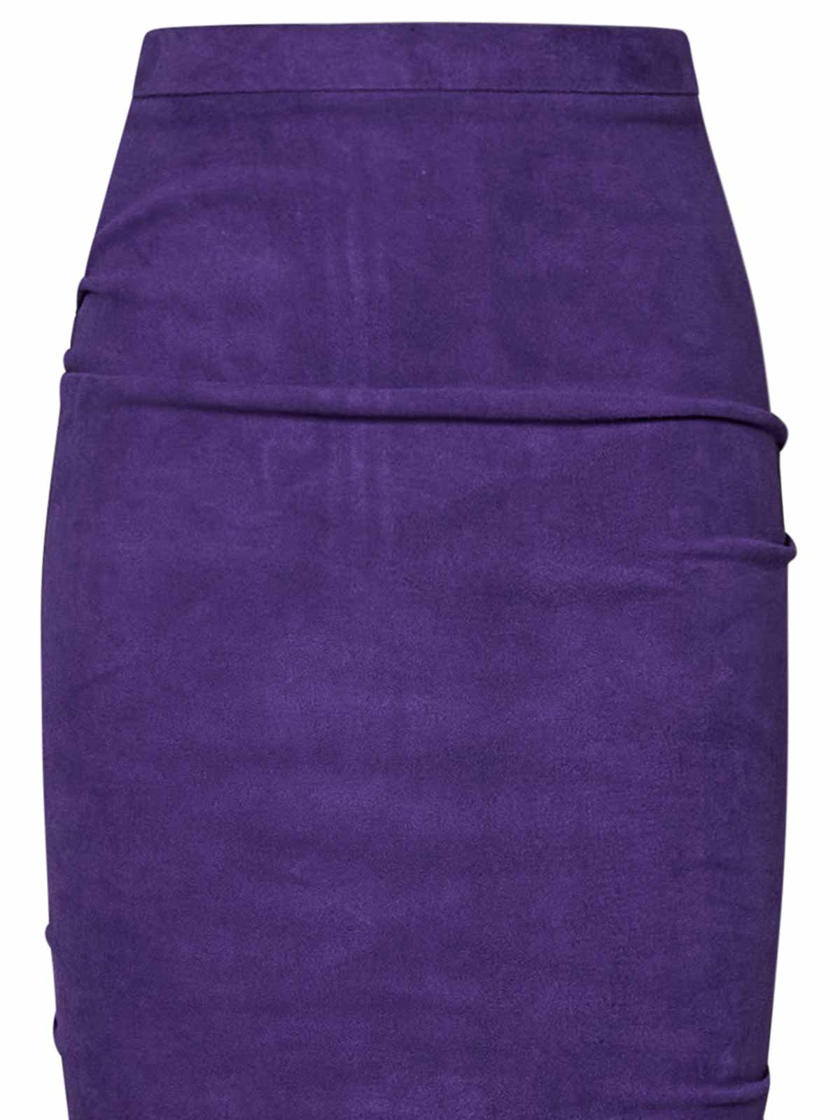Shop Laquan Smith Falda Semilarga - Púrpura In Purple