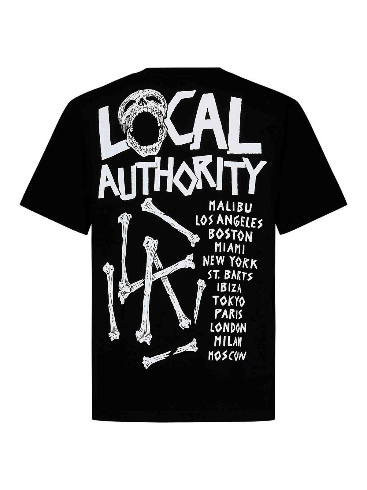 Shop Local Authority Black Cotton Jersey T-shirt