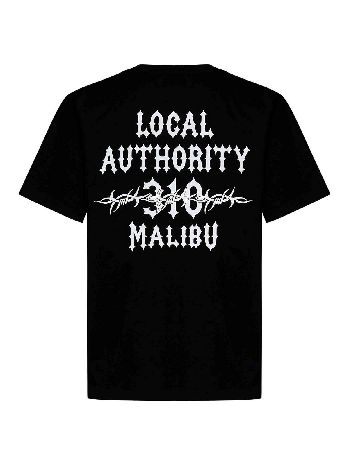 Shop Local Authority Black Cotton Jersey T-shirt