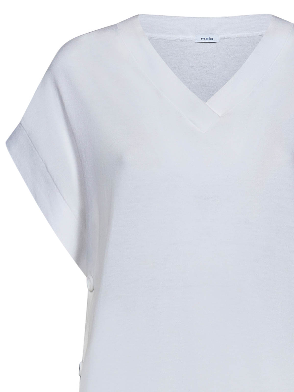 Shop Malo Loose Fit Tee In White