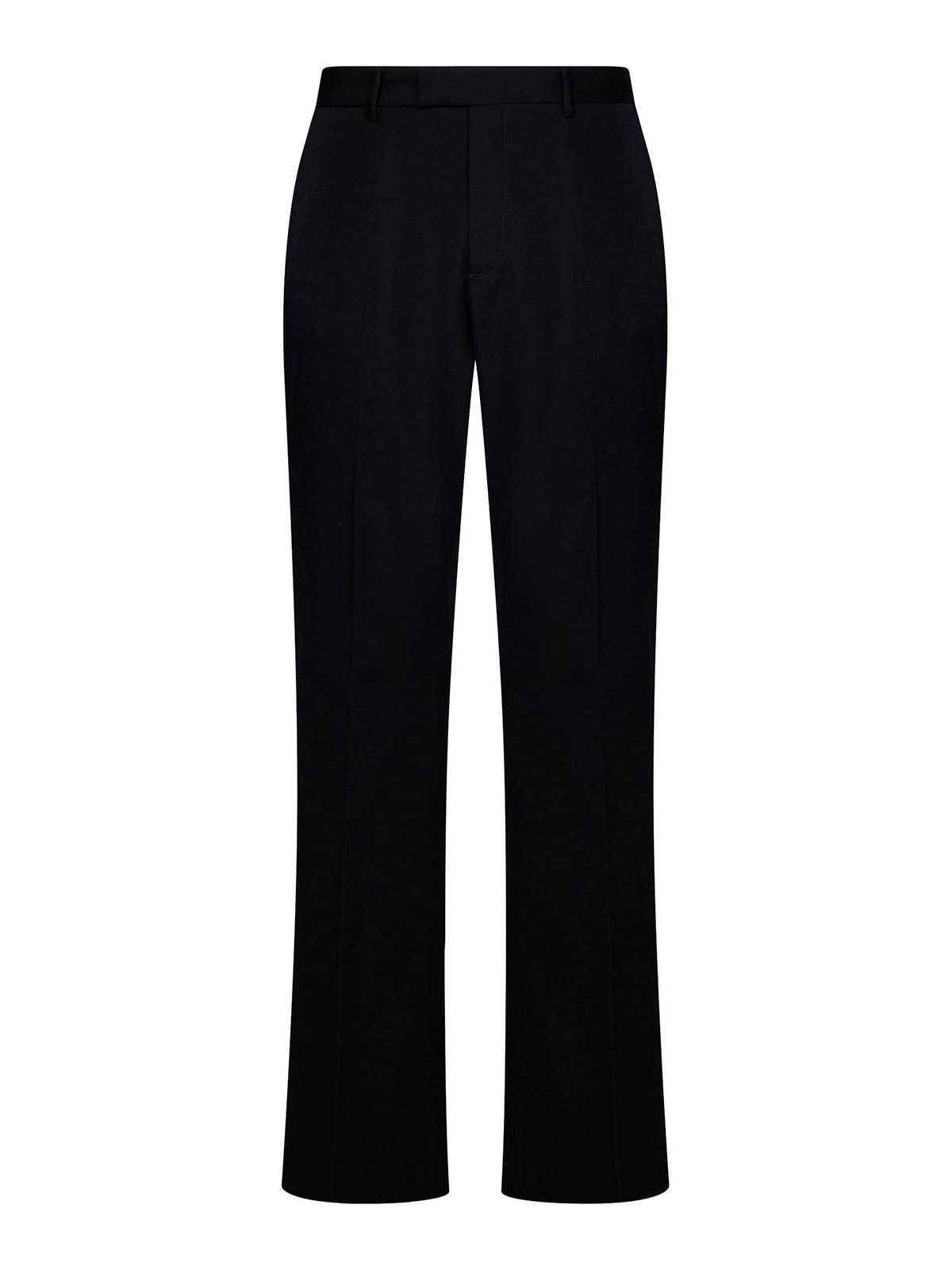 Shop Off-white Cropped Trousers In Black