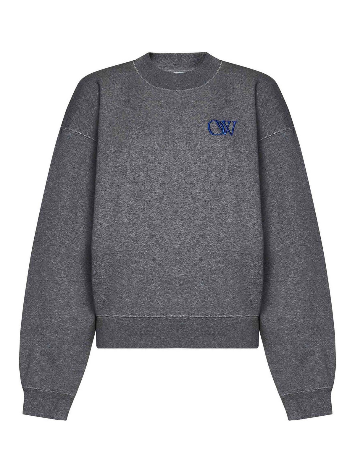 Shop Off-white Oversized Sweatshirt In Grey