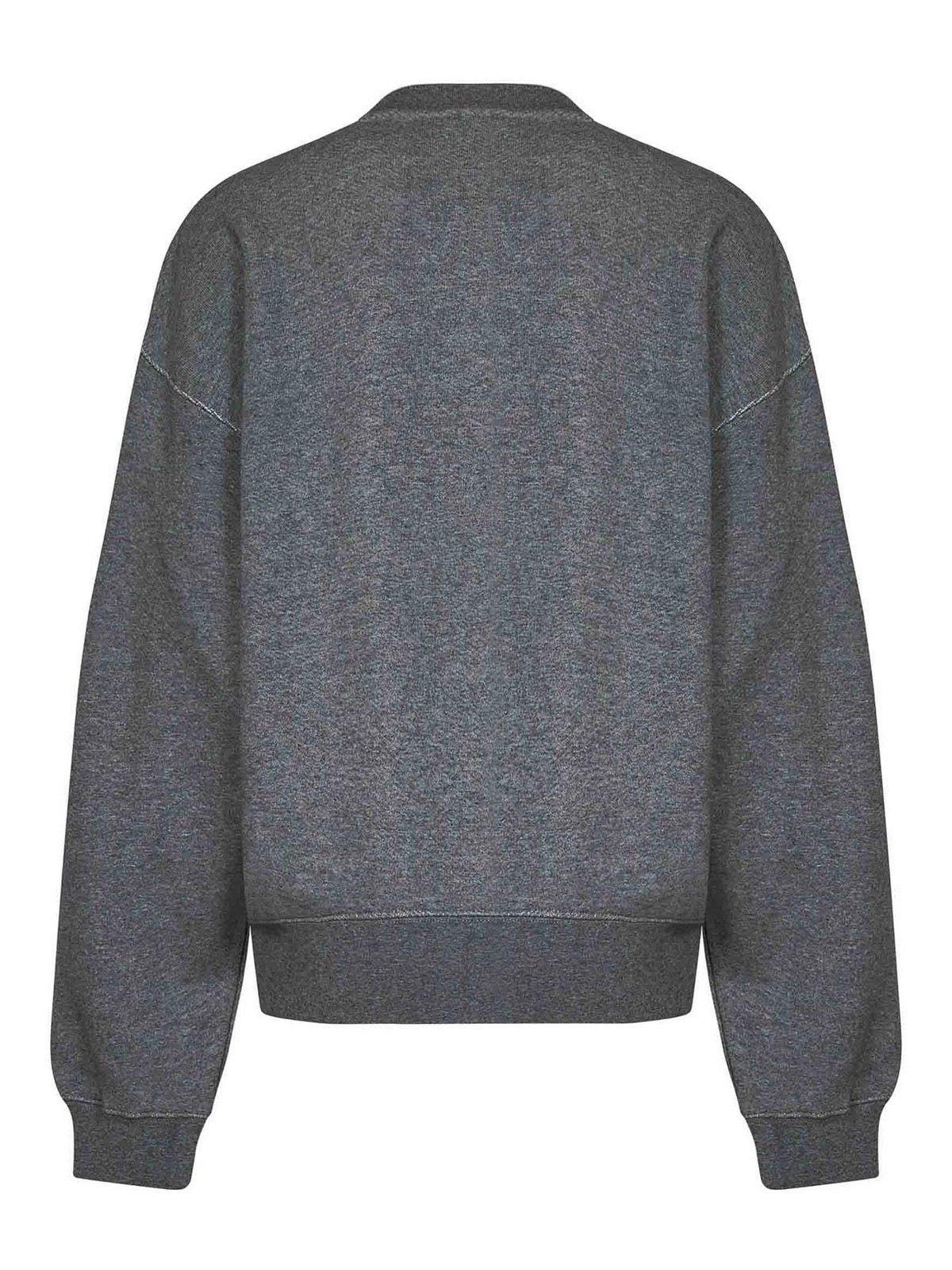 Shop Off-white Oversized Sweatshirt In Grey