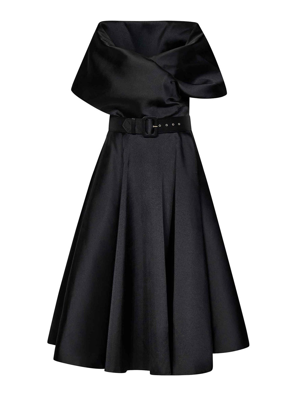 Shop Rhea Costa Rima Midi Dress In Black