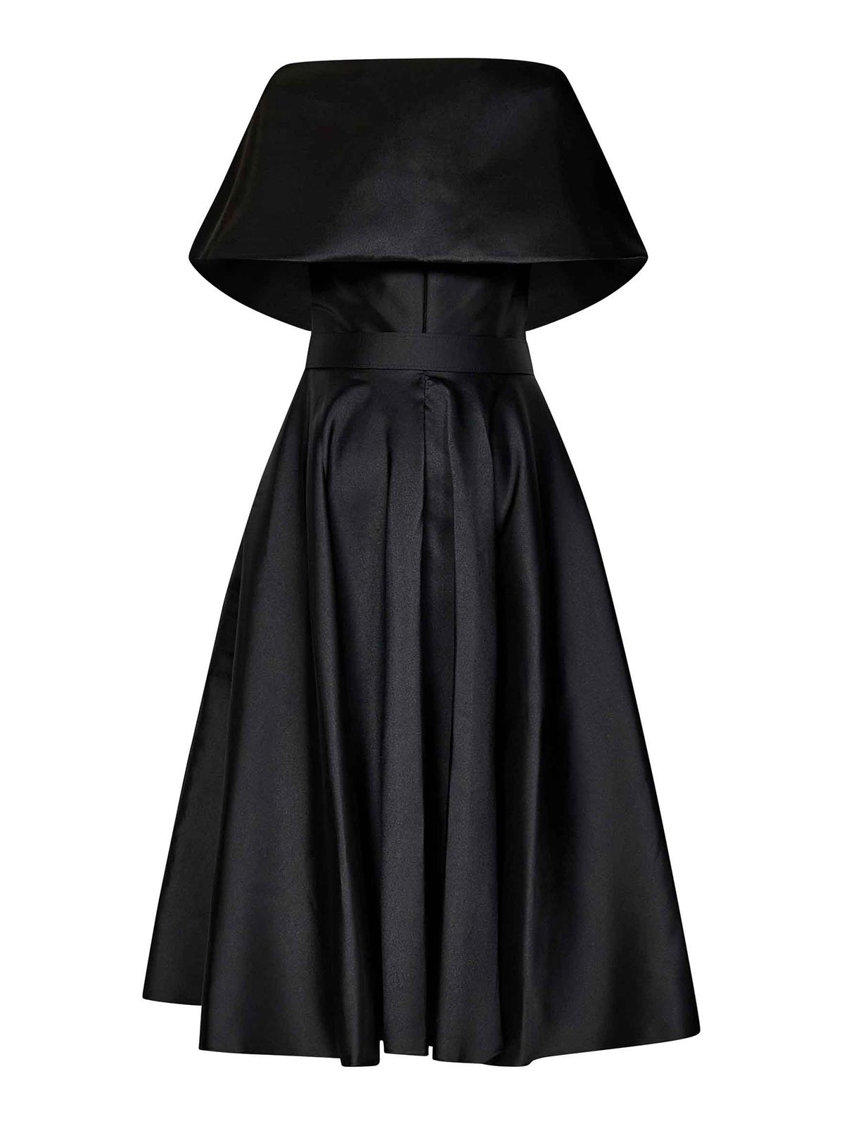 Shop Rhea Costa Rima Midi Dress In Black