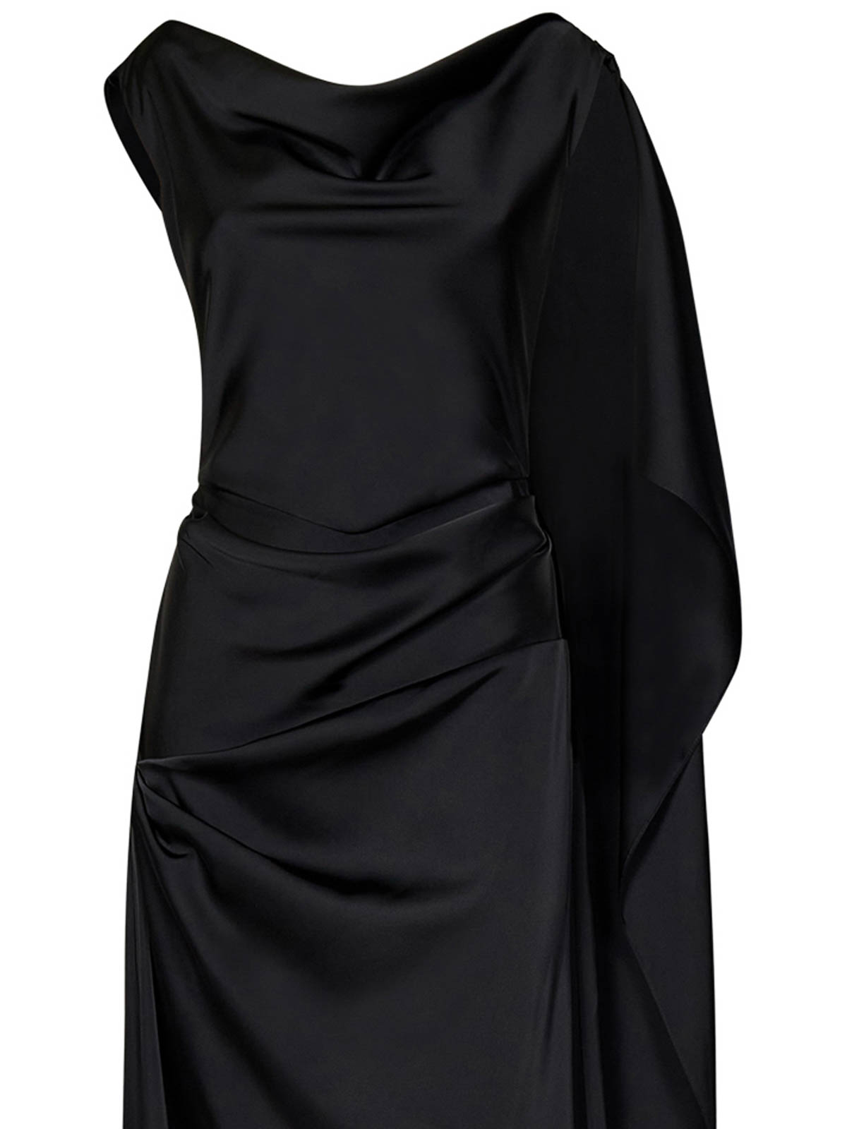 Shop Rhea Costa Vestido De Noche - Negro In Black