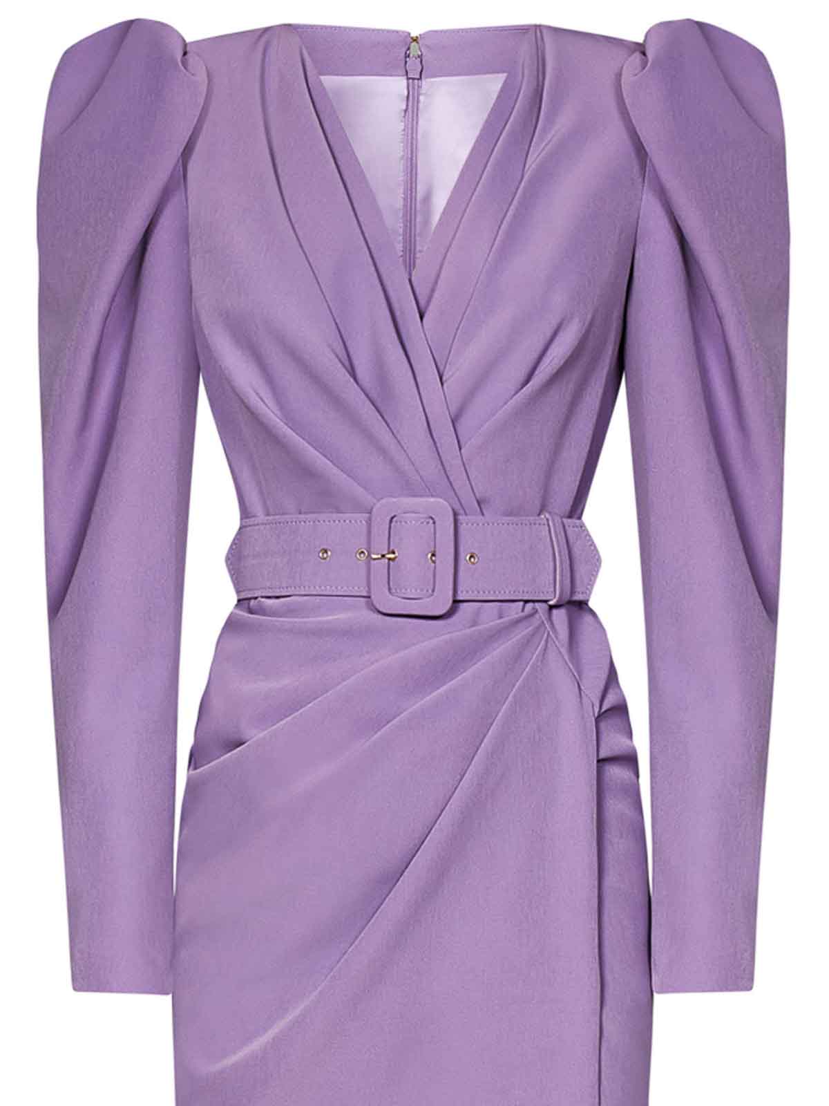 Shop Rhea Costa Vestido De Noche - Púrpura In Purple