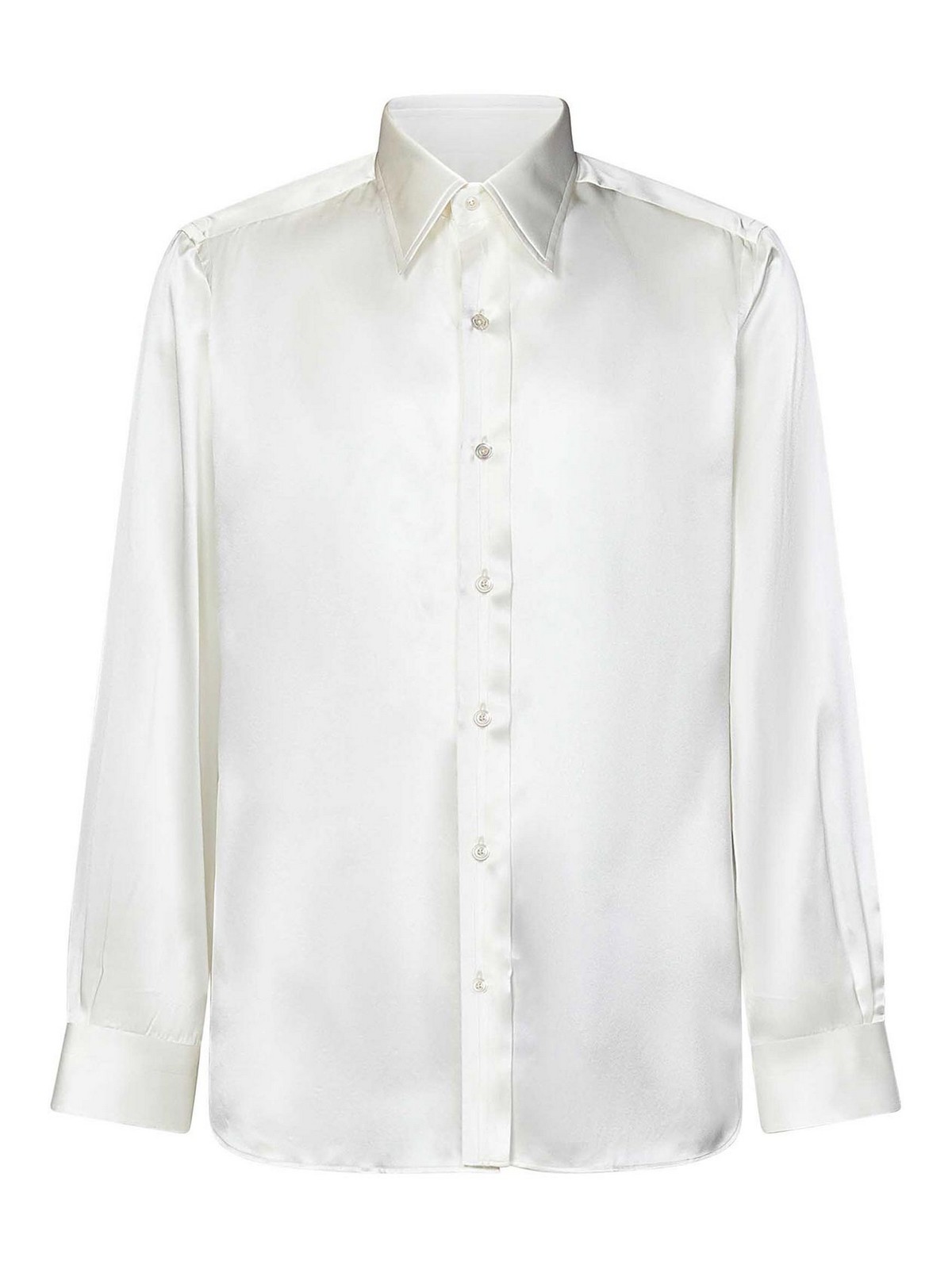 Tom Ford Long-sleeved Shirt In White