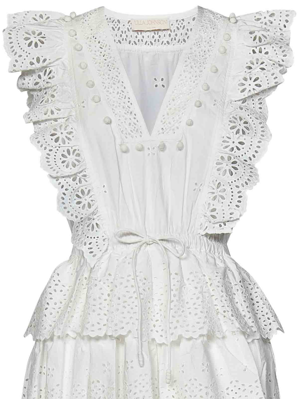Shop Ulla Johnson Vestido Corto - Lilith In White
