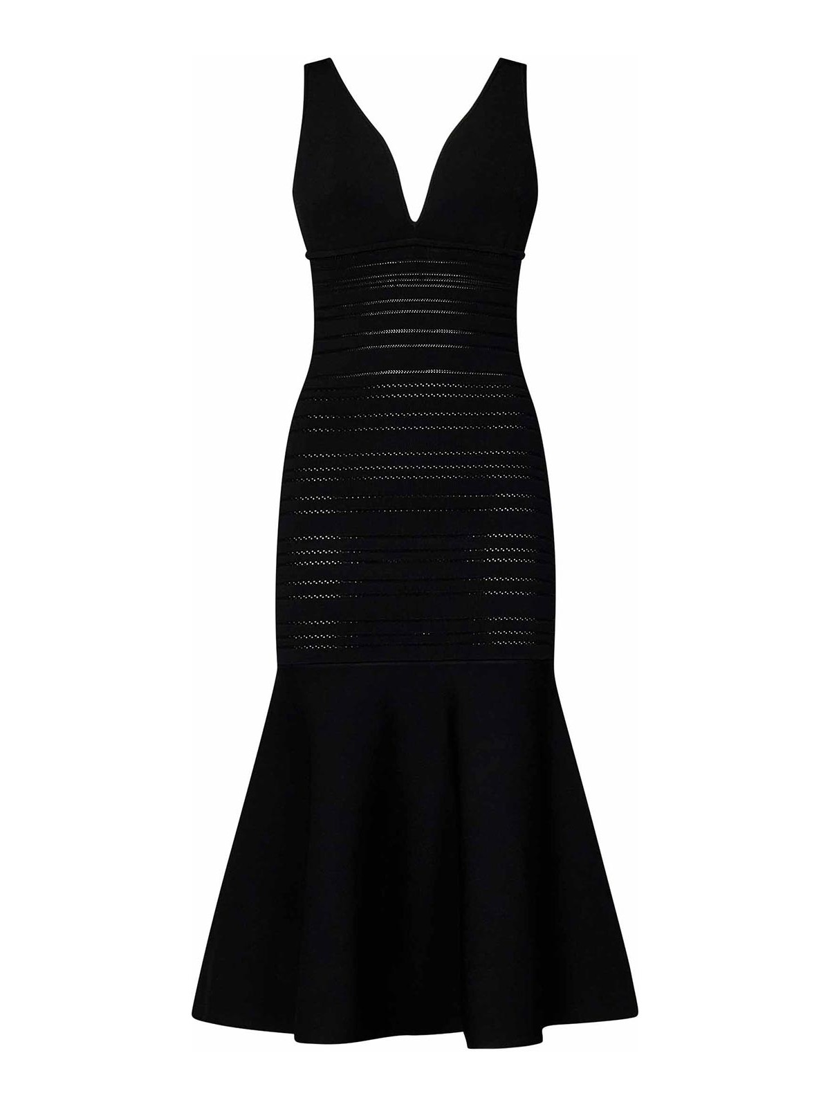 Shop Victoria Beckham Vestido Midi - Negro In Black