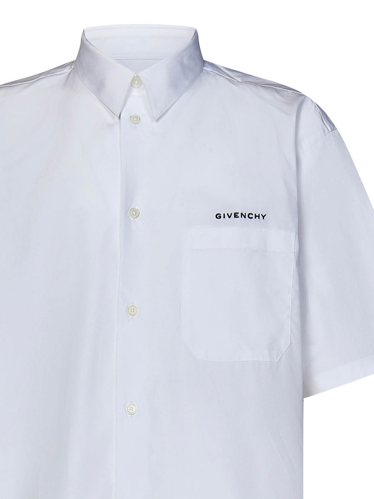 Givenchy Boxy Fit Shirt - White - Men|BM610814M6100 | thebs.com Givenchy Boxy Fit Shirt - White - Men|BM610814M6100 | thebs.com