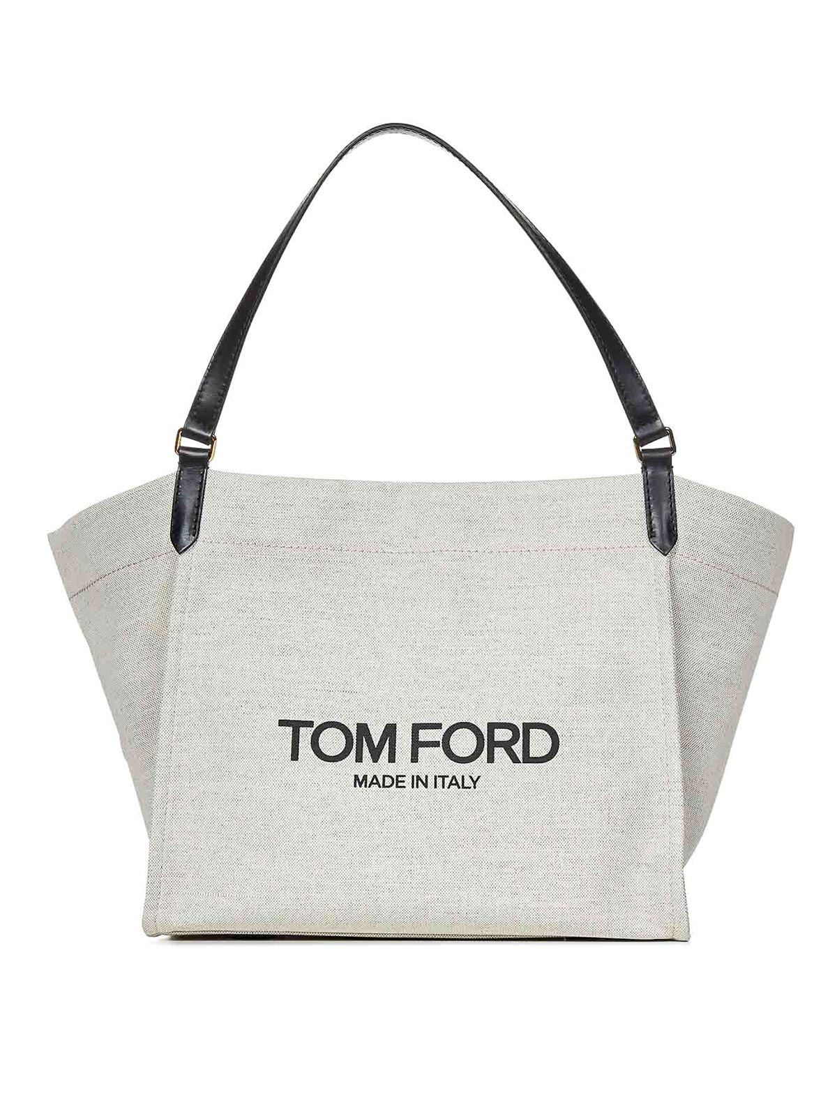 Shop Tom Ford Tote Bag In White