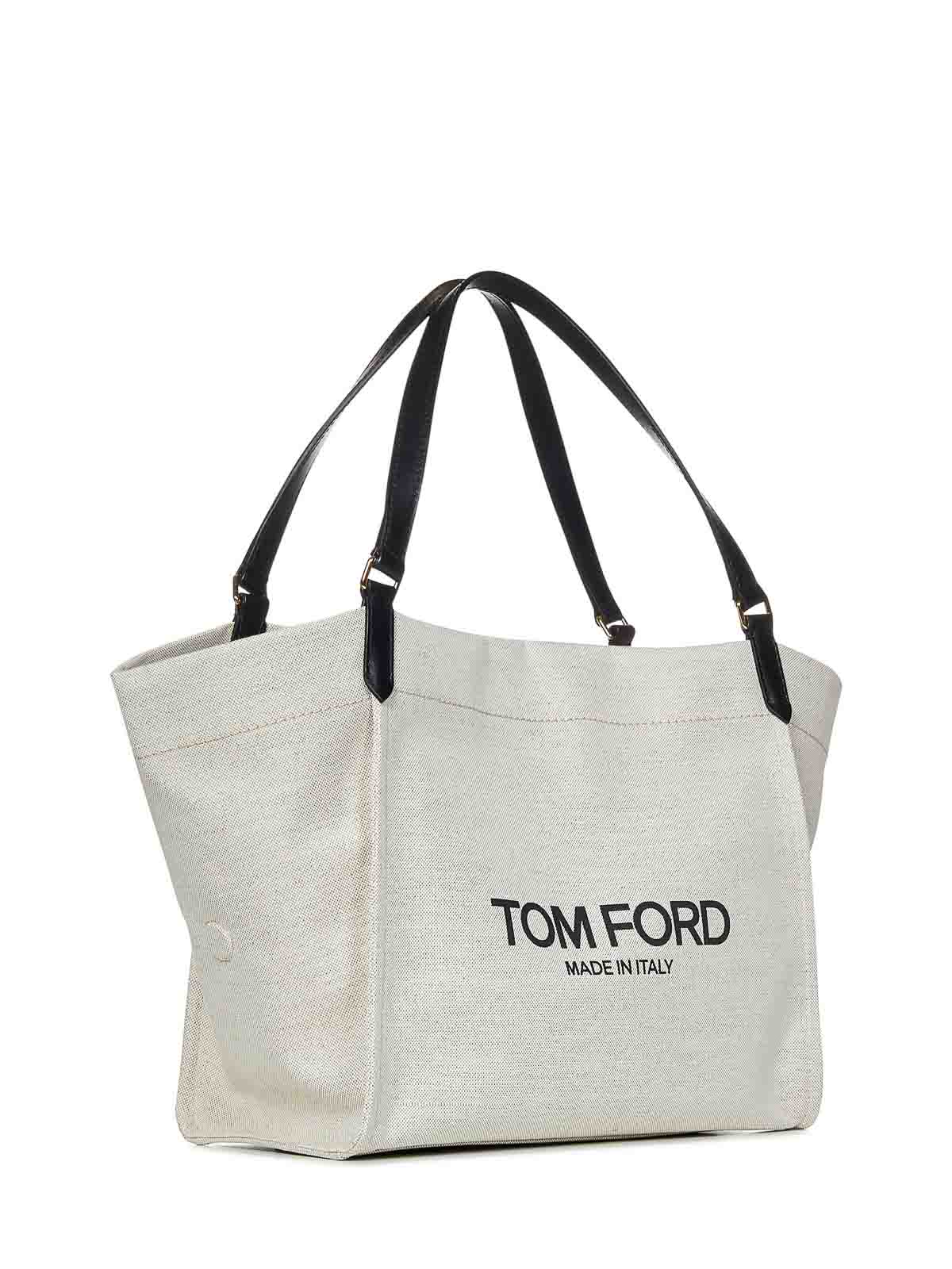 Shop Tom Ford Tote Bag In White