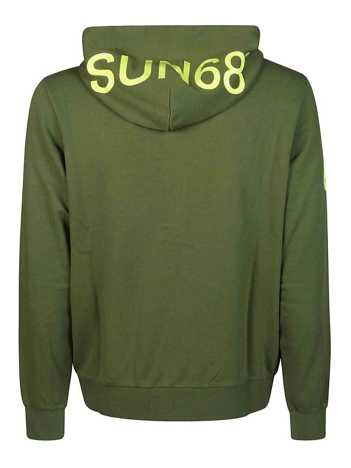 Shop Sun 68 Sweatshirt In Dark Green