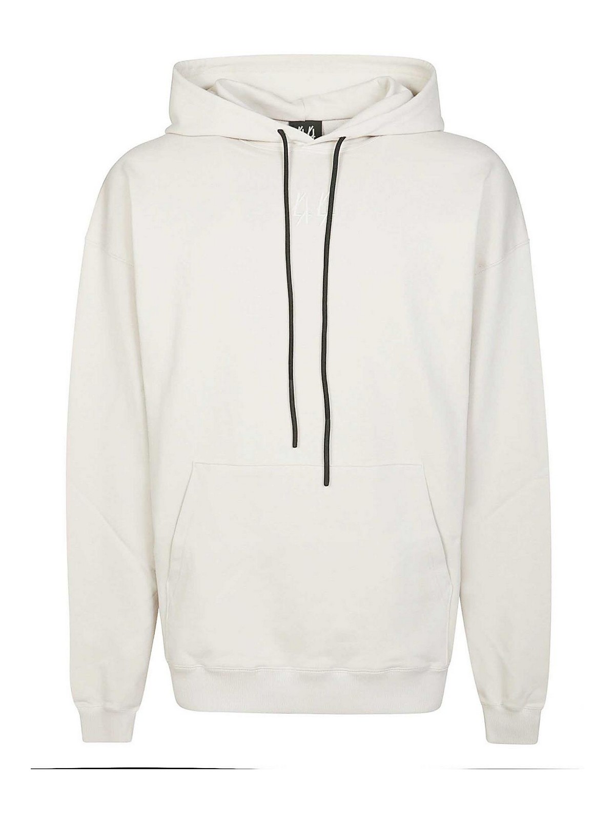 44 Label Group Hoodie Logo Over In White