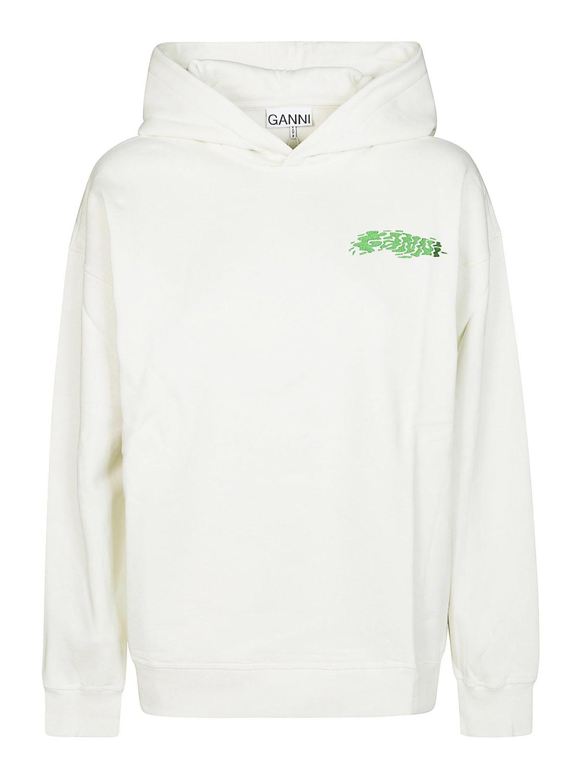 Ganni Isoli  Over Hoodie In White