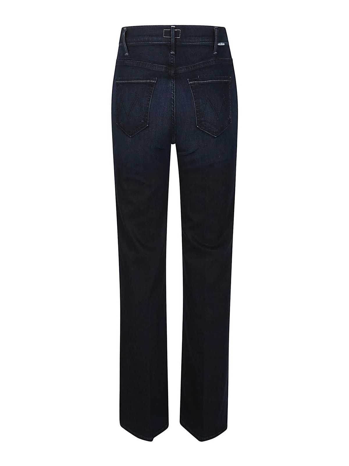 Shop Mother The Huster Roller Jeans In Blue