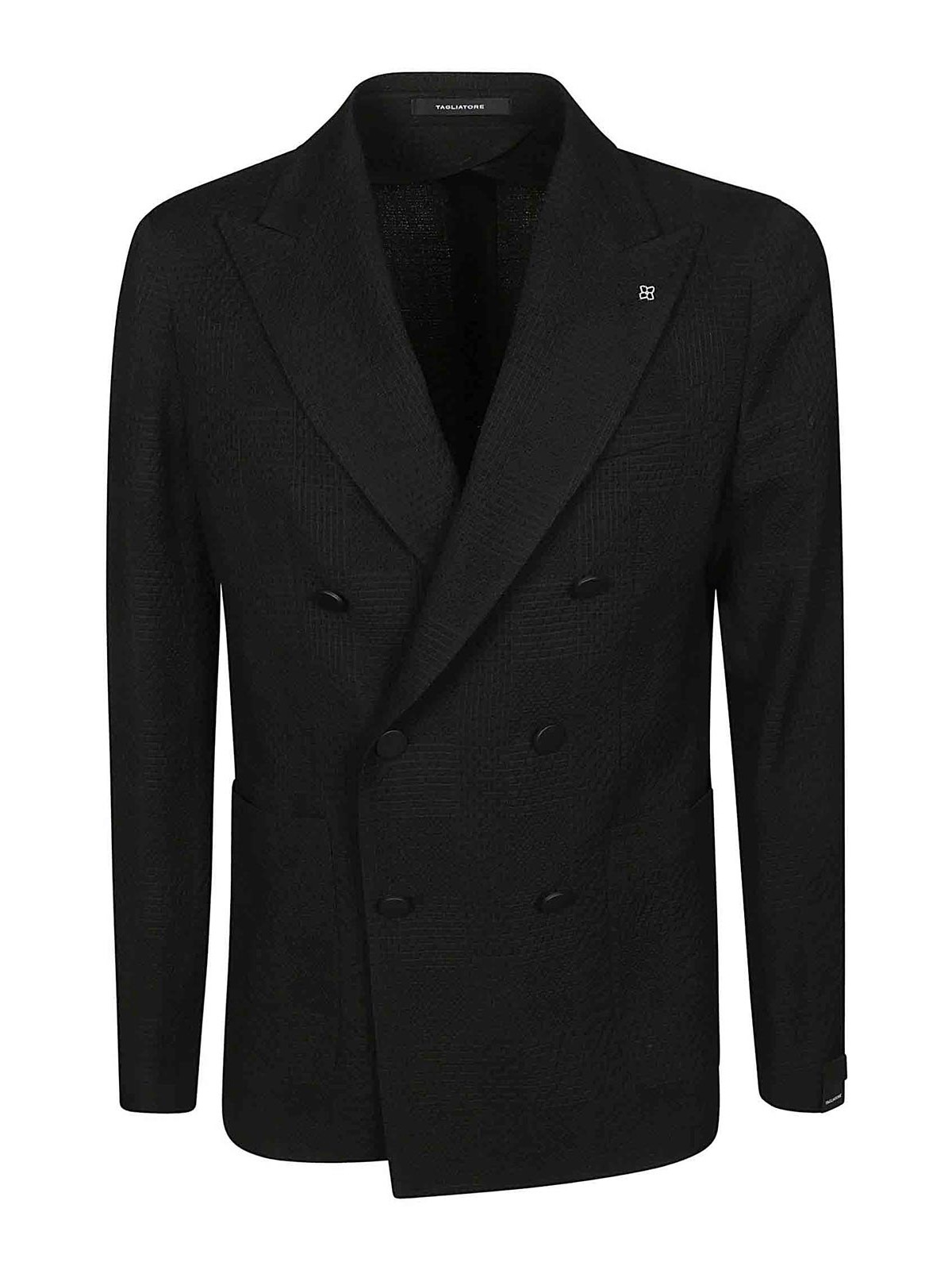 Shop Tagliatore Montecarlo Blazer In Black