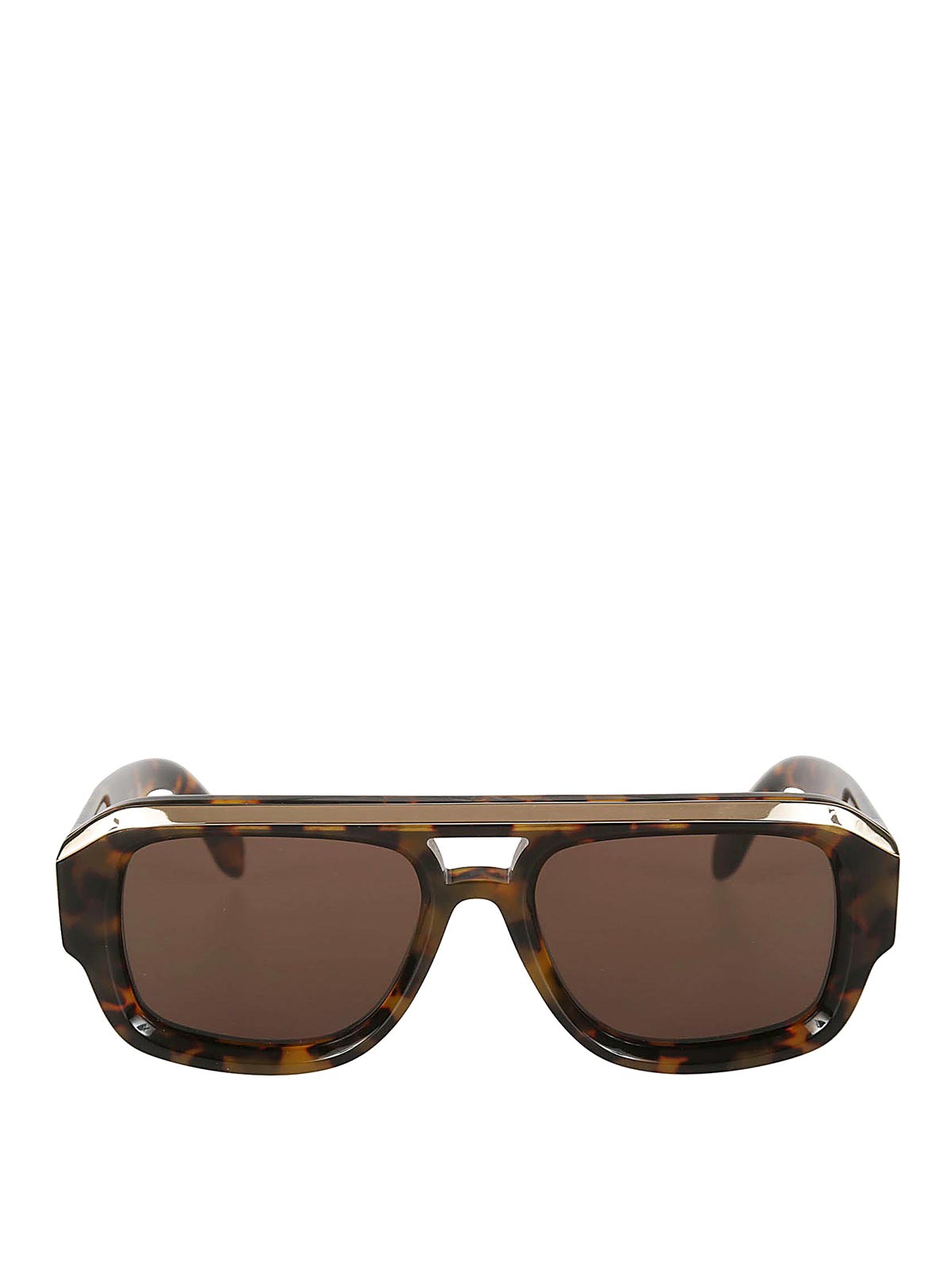 Palm Angels Stockton Sunglasses In Brown