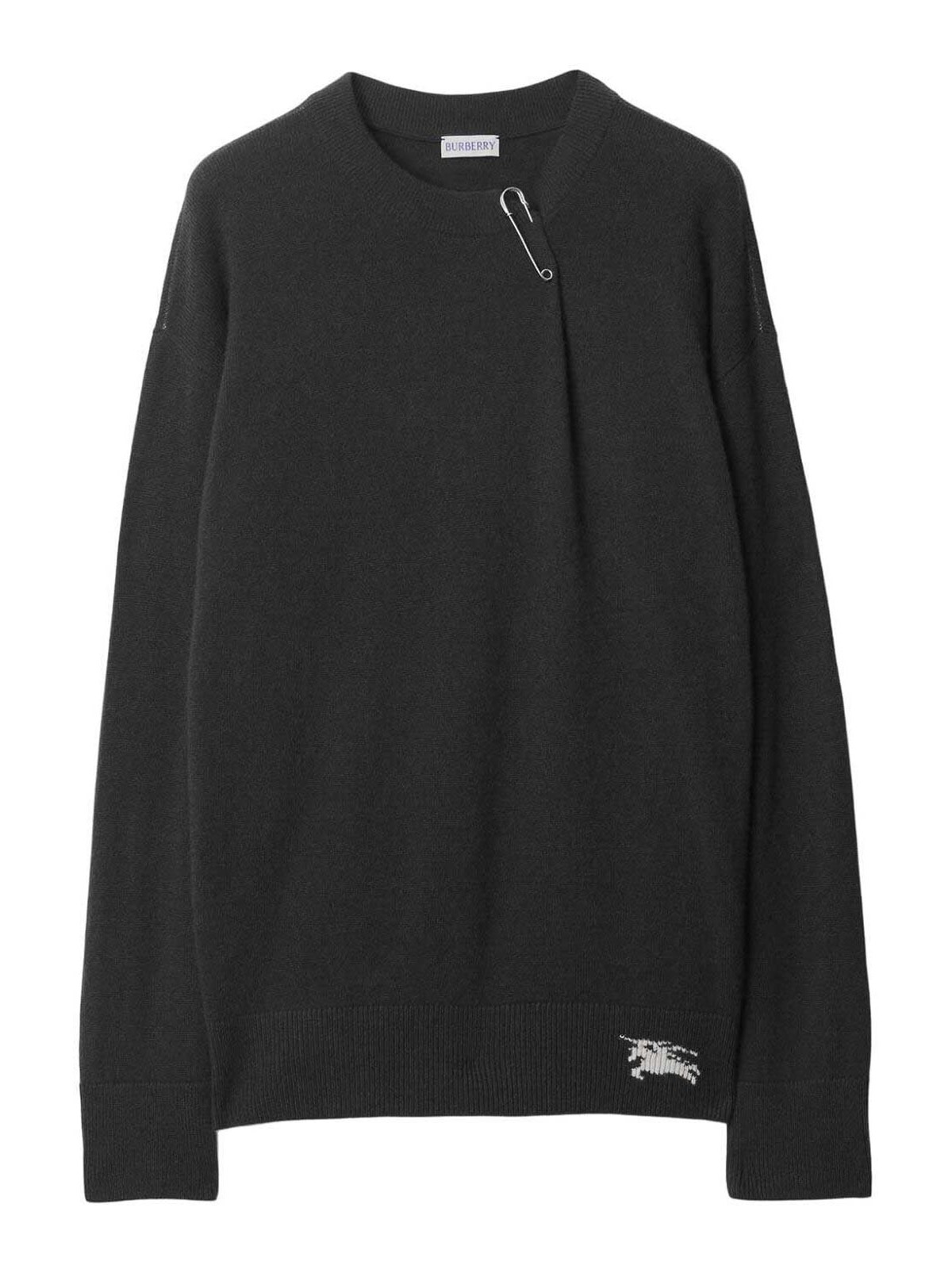 Burberry Crew-neck Sweater In Black